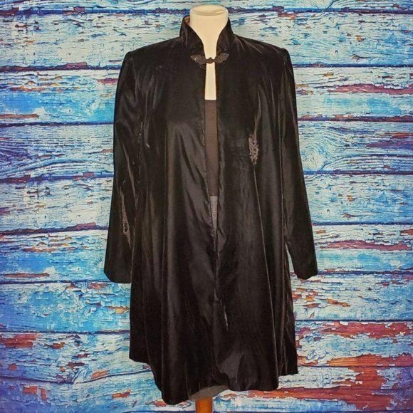 Vintage Jackets & Blazers - Vintage Patra Velvet Formal Coat Size Medium